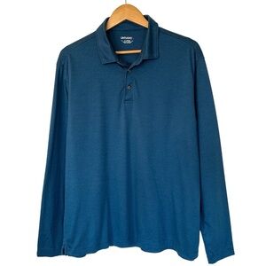 Untuckit Wrinkle-Free Damaschino Long-Sleeve Polo Mens Size XL